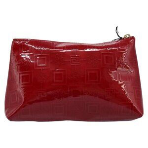 Gianni Versace Pouch Enamel Red Auth